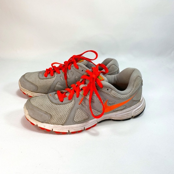 Nike Shoes - Nike Revolution 2 Women's Athletic Running Shoes Gray Orange 554900-007 Size 7